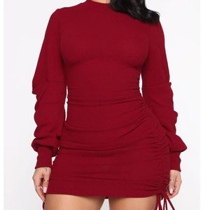 Fashion Nova Sweetheart Of Mine Ruched Dress